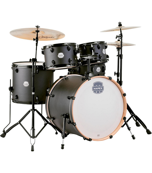 mapex drum kit black color