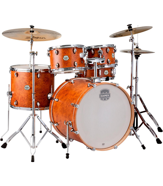 mapex drum kit orange color