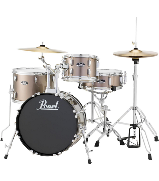 pearl drum kit bronze color