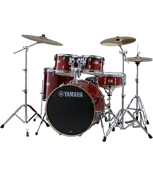 Yamaha drum kit red
